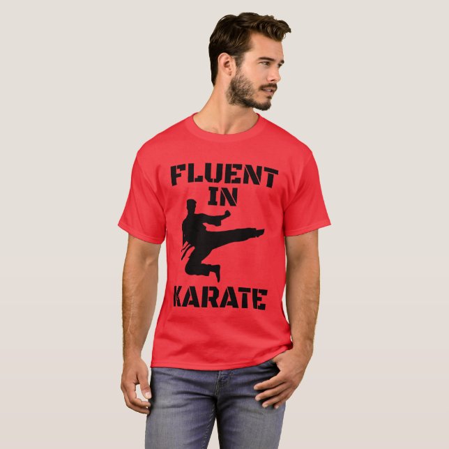 Fluent in Karate Funny Karate T - Shirt (Vorne ganz)