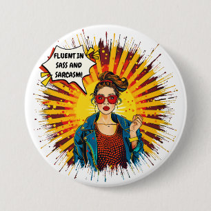Fluent in Sass und Sarcasm Button
