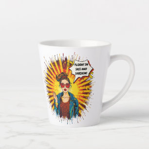 Fluent in Sass und Sarcasm Milchtasse