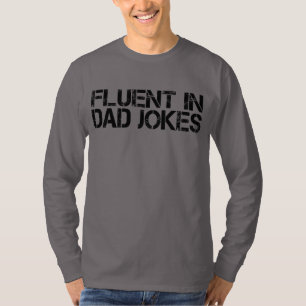 Fluent in Vater Jokes Funny Vatertag T-Shirt