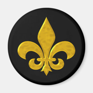 Fluer De Lis Hammergold Magnet