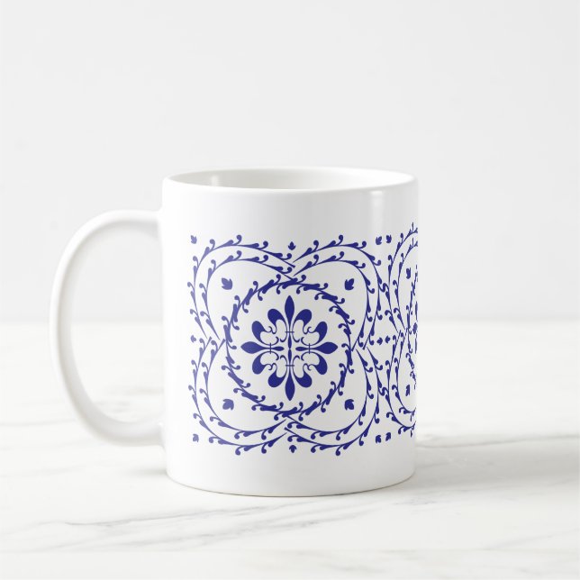 Fluer-de-lis Quatrefolien-Tasse Kaffeetasse (Links)