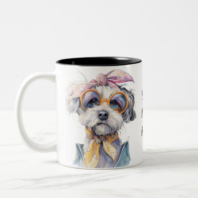 Fluff and Sass – The Ultimate Dog Lover’s  Zweifarbige Tasse (Links)