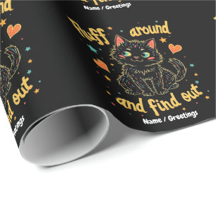 Fluff Around und finde das perfekte Meme heraus Geschenkpapier