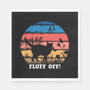 Fluff der Katze Serviette
