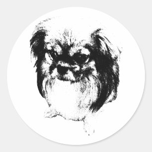 Fluff der Weisheit Runder Aufkleber