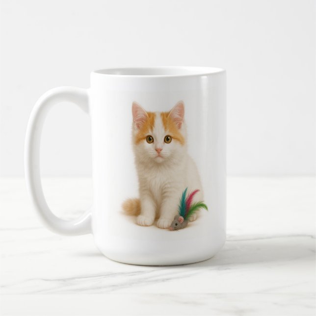 Fluff & Feather - Turkish Van Kitten Kaffeetasse (Links)