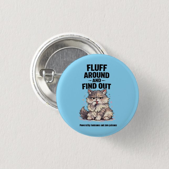 Fluff herumtollen und herausfinden Perimenopause-C Button (Vorne & Hinten)
