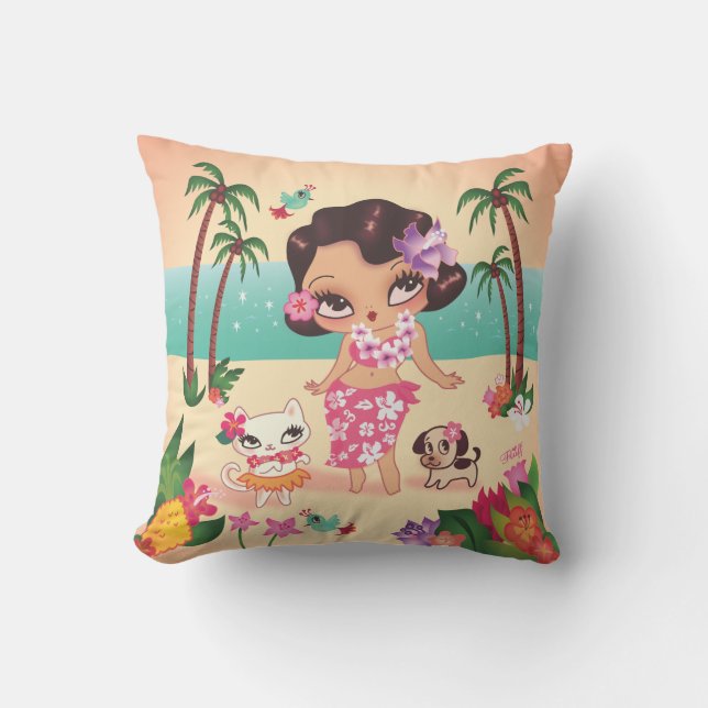 Fluff Hula Lulu Kissen (Vorderseite)