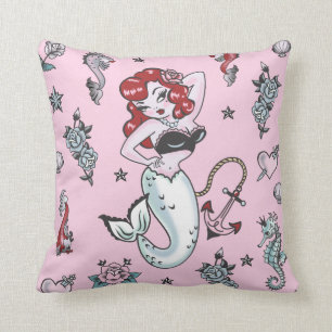 Fluff Molly Mermaid Pink Kissen
