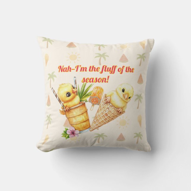Fluff of the Season – Summer Fun Kissen (Vorderseite)