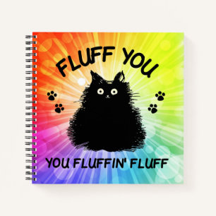 Fluff Sie Fluffin Fluff Kitty Cat Notizbuch
