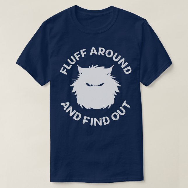 Fluff umher und erkunden Chat Lover T-Shirt (Design vorne)