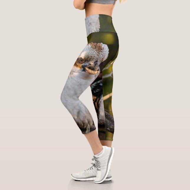 Fluffed up lacht kookaburra capri leggings (Links)