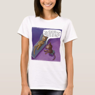 Fluffi in Therapie Lustiger Katzen Cartoon T-Shirt