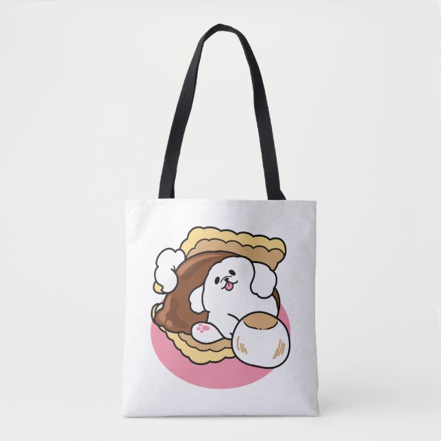 Fluffier als a S’more - Niedlicher Hund und Desser (Vorderseite)