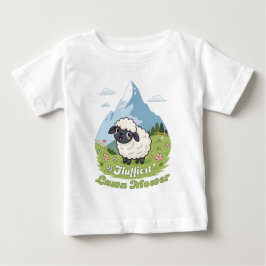 Fluffiest Lawn Mower – Adorable Blacknose Sheep Baby T-shirt