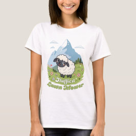 Fluffiest Lawn Mower – Adorable Blacknose Sheep T-Shirt