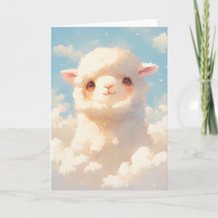 Fluffige Alpakträume Karte