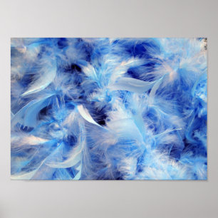 Fluffige Federn Poster
