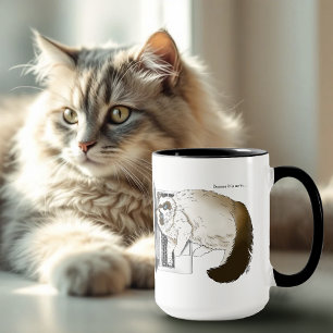 Fluffige Ragdoll-Katze Lavendel Laptop Lustig Tasse