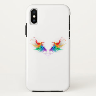 Fluffige Regenbogenflügel Case-Mate iPhone Hülle