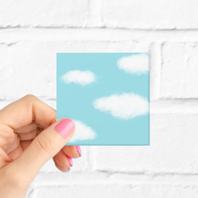 Fluffige Wolken Blauer Himmel Post-it Klebezettel (Von Creator hochgeladen)