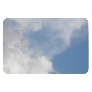 Fluffige Wolken Premium Magnet