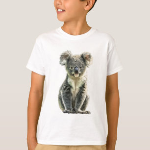 Fluffiger Eukalyptuswald Grauer Koala Joey Kinder T-Shirt