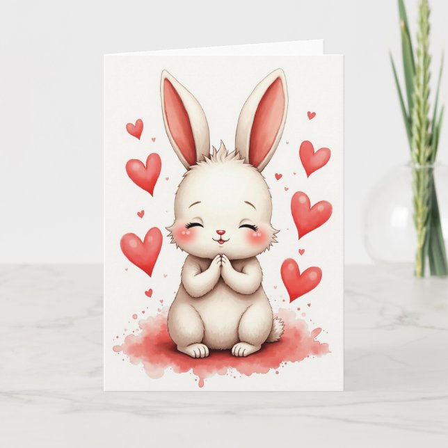 Fluffiger Freund Herzlichen Dank Karte (Vorderseite)