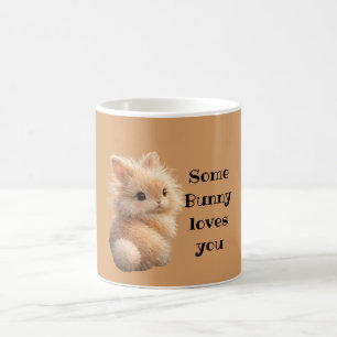 Fluffiger Hase: Some Bunny Liebt Dich Kaffeetasse