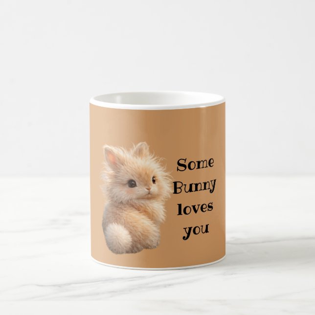 Fluffiger Hase: Some Bunny Liebt Dich Kaffeetasse (Mittel)