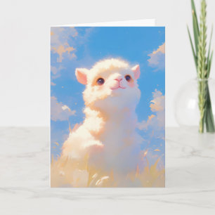 Fluffiges Alpaka-Wunder Karte