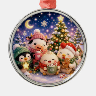 Fluffiges Weihnachten Ornament Aus Metall