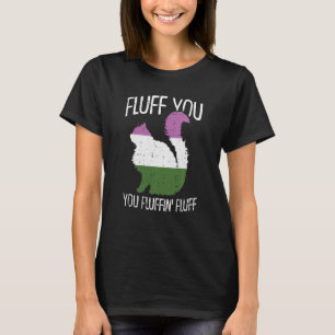 Fluffin Fluff Gender Que Stolz Katze T-Shirt