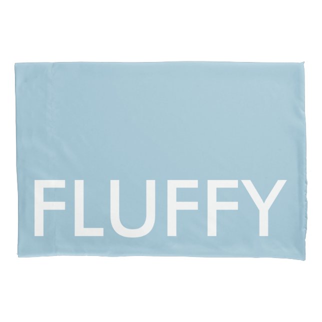 FLÜFFLICH LICHT BLUE PILLOWCASE KISSENBEZUG (Vorderseite)