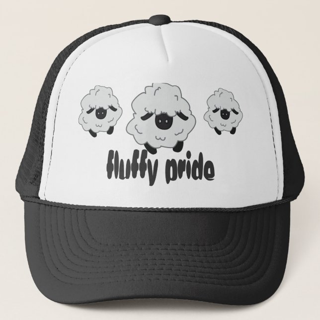Fluffly Stolz Truckerkappe (Vorderseite)