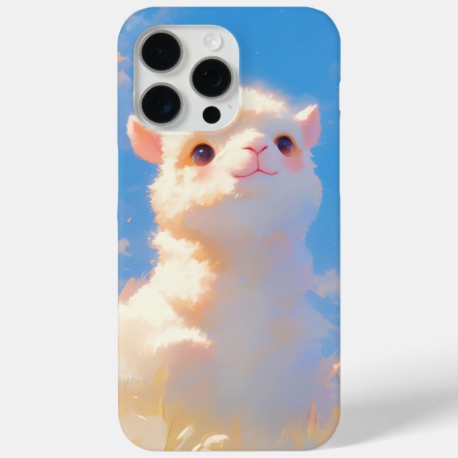 Fluffy Alpaca Wonder Case-Mate iPhone Hülle (Rückseite)