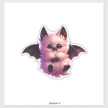Fluffy Baby Fledermaus bereit für Pinkeln ai Kunst