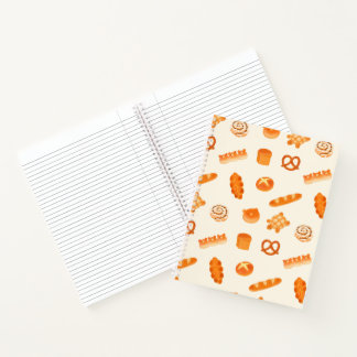 Fluffy Bakery Brot Vielfalt Japanischer Style Snac Notizbuch