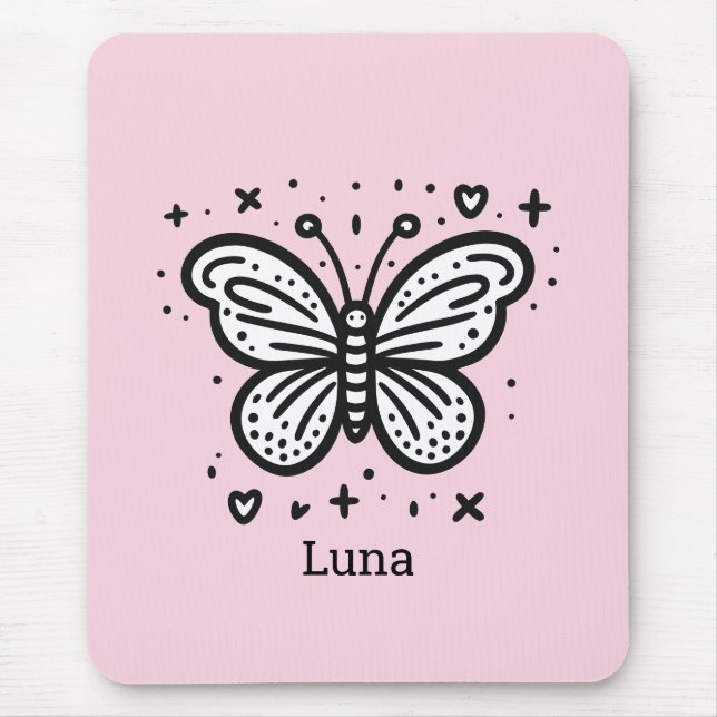 Fluffy Buffalo Baby - Kawaii Farm Animal Mousepad (Vorne)