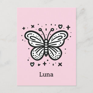 Fluffy Buffalo Baby - Kawaii Farm Animal Postkarte