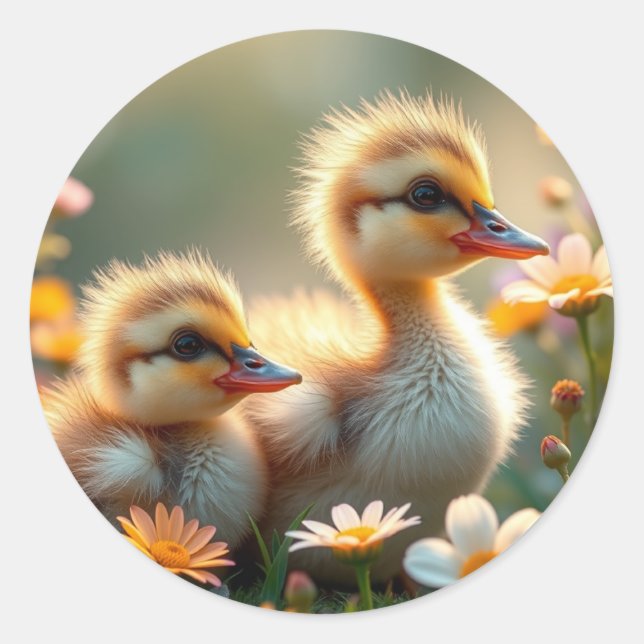 Fluffy Chick Stickers (Vorderseite)