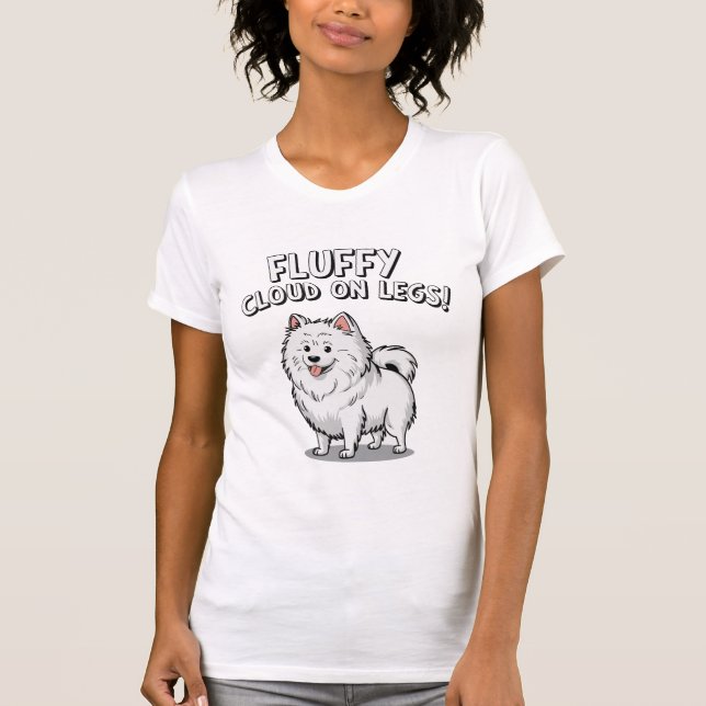Fluffy Cloud Samoyed T-Shirt (Vorderseite)