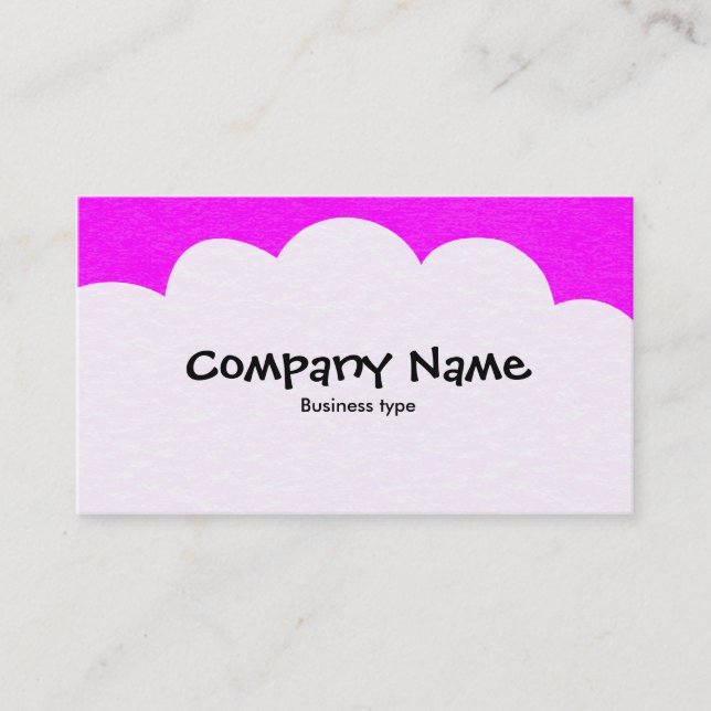 Fluffy Clouds - Magenta Visitenkarte (Vorderseite)