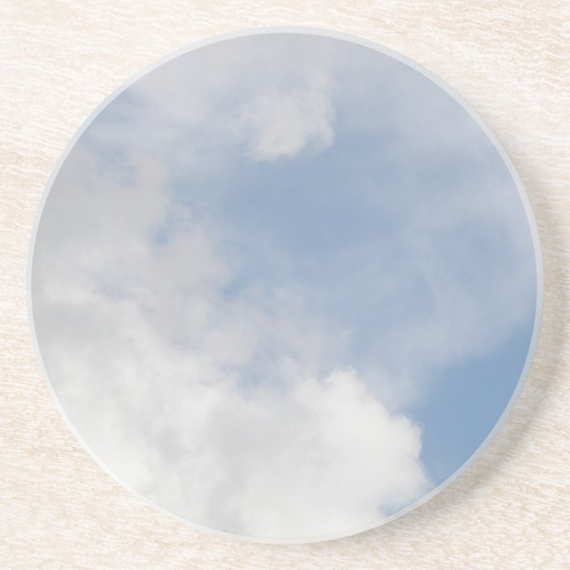 Fluffy Clouds Sandstone Untersetzer (Vorne)