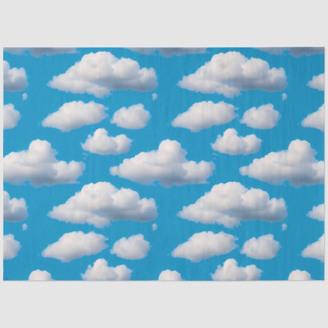 Fluffy Clouds Seidenpapier (Vorderseite)