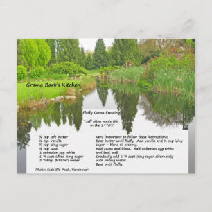 Fluffy Cocoa Zuckerguss Rezept Postkarte