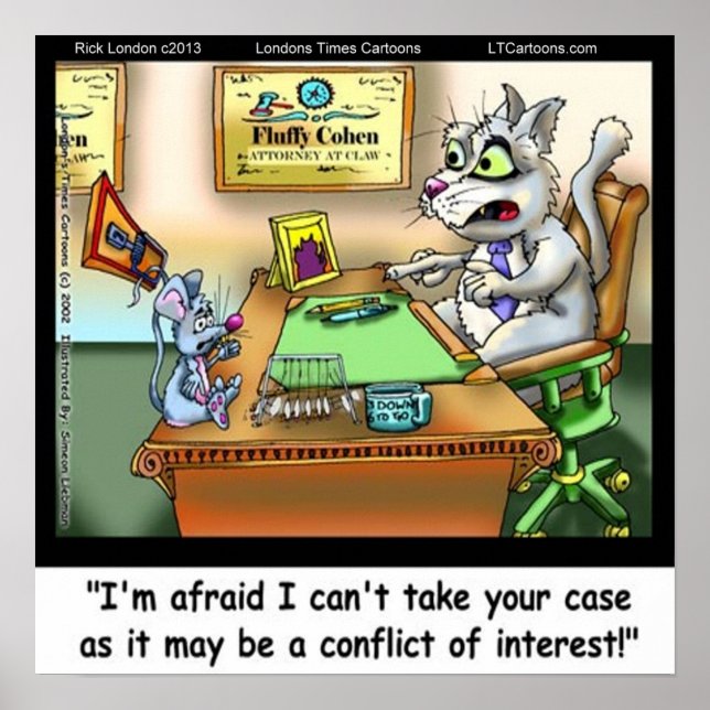 Fluffy Cohen Attorney @Claw Feline Attorney Poster (Vorne)