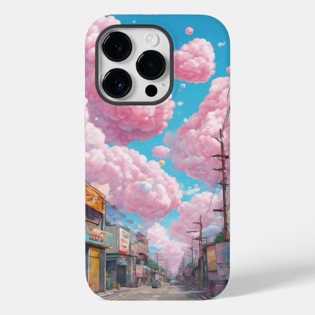 Fluffy Cotton Candy Sky Case-Mate iPhone Hülle (Rückseite)